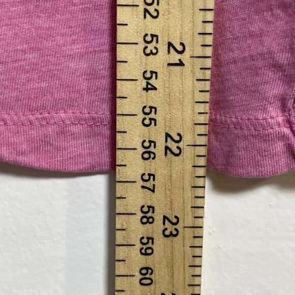 Talbots Women's Pink 100% Pima Cotton T-Shirt Gathered Neckline Tee Sz Medium P - Picture 5 of 7
